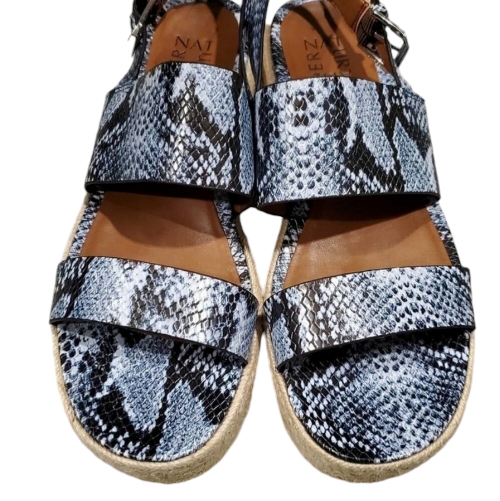 NATURALIZER blue black python snakeskin Espadrill… - image 5